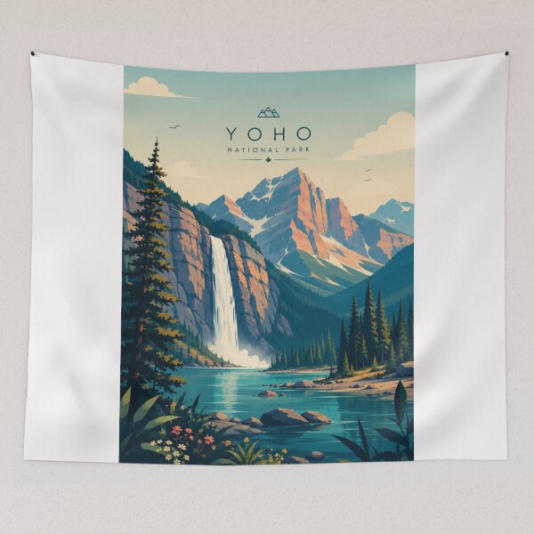 Item preview, Yoho National Park Takakkaw Falls Canadian Rockies Landscape designed and sold by Places On Earth.