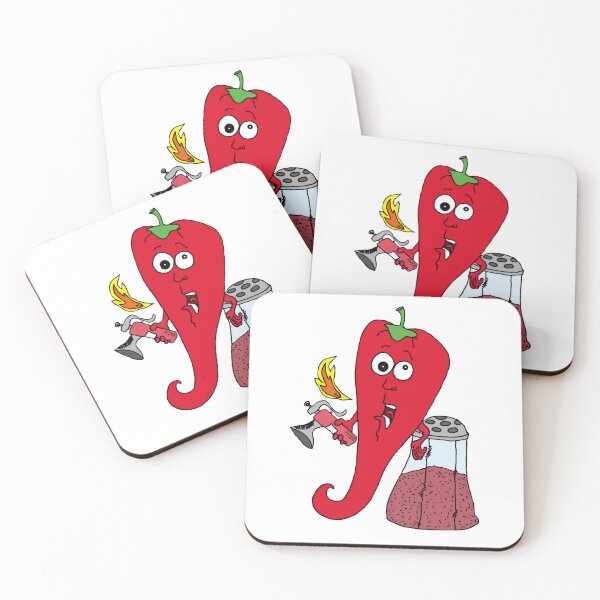 Item preview, Funny Chili Pepper Spicy Hot Food Pun Extinguisher Meme designed and sold by MyxaART.