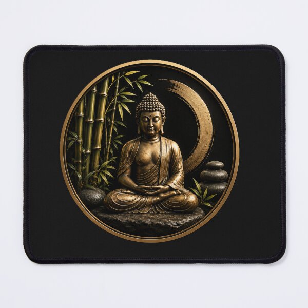 Item preview, Golden Buddha – Zen Harmony Circle designed and sold by AstraDrip Studio.