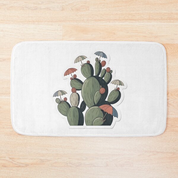 Item preview, Umbrella Bloom Cactus Minimal Sticker Design designed and sold by Naviora.
