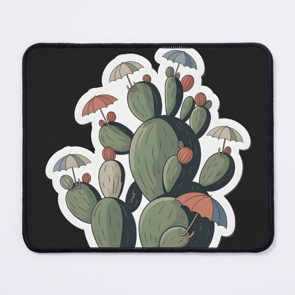 Item preview, Umbrella Bloom Cactus Minimal Sticker Design designed and sold by Naviora.