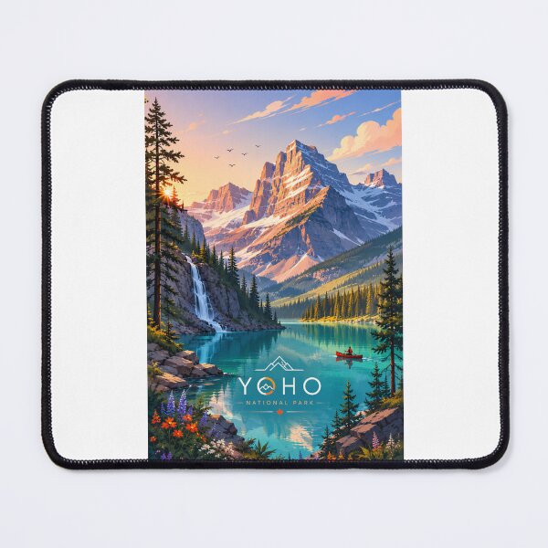 Item preview, Yoho National Park Emerald Lake Waterfall and Canadian Rockies Alberta Landscape designed and sold by Places On Earth.