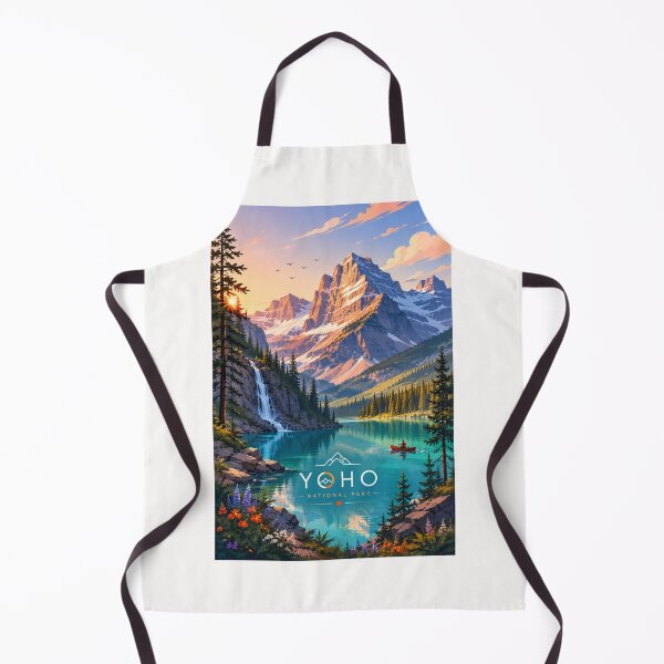 Item preview, Yoho National Park Emerald Lake Waterfall and Canadian Rockies Alberta Landscape designed and sold by Places On Earth.