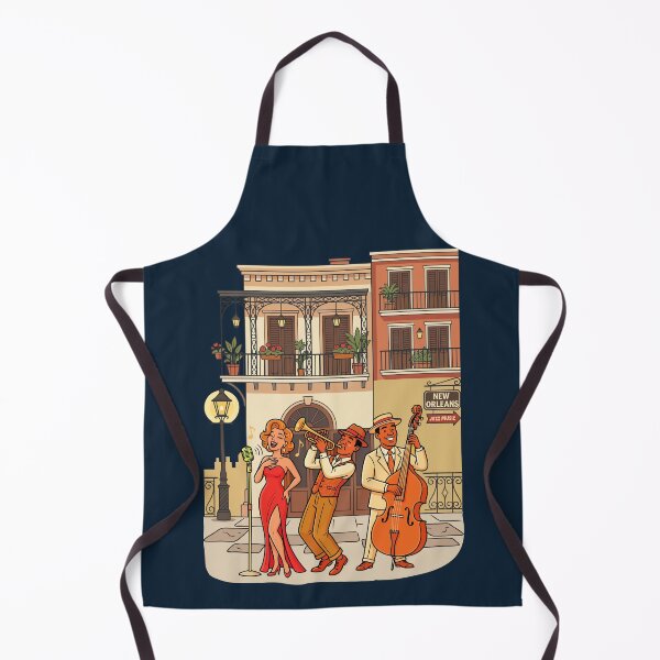 Item preview, New Orleans Jazz Street Band Vintage French Quarter Music Art designed and sold by mashmosh.