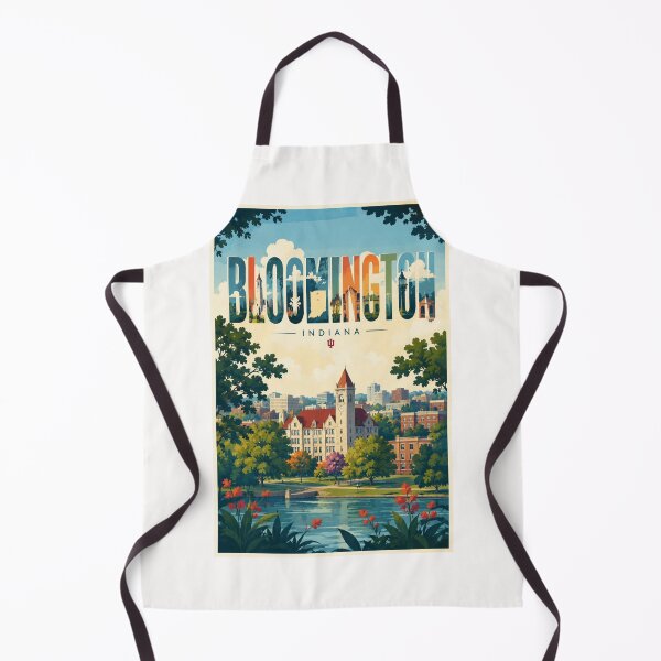 Item preview, Bloomington Indiana Indiana University Campus and Monroe County Skyline designed and sold by Places On Earth.