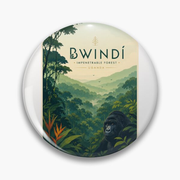 Item preview, Bwindi Impenetrable Forest Uganda Mountain Gorilla and Albertine Rift Region designed and sold by Places On Earth.