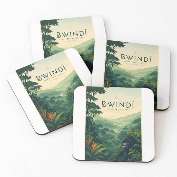 Item preview, Bwindi Impenetrable Forest Uganda Mountain Gorilla and Albertine Rift Region designed and sold by Places On Earth.