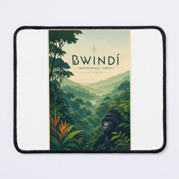Item preview, Bwindi Impenetrable Forest Uganda Mountain Gorilla and Albertine Rift Region designed and sold by Places On Earth.