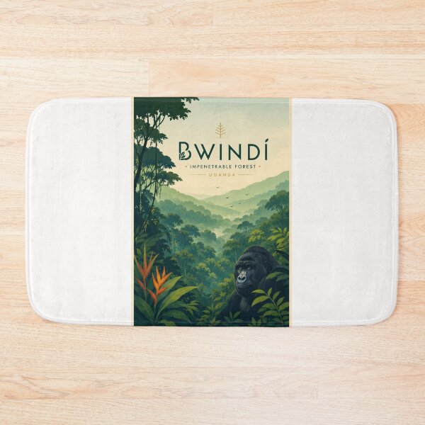 Item preview, Bwindi Impenetrable Forest Uganda Mountain Gorilla and Albertine Rift Region designed and sold by Places On Earth.