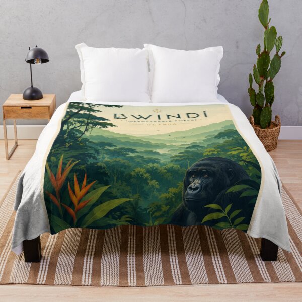Item preview, Bwindi Impenetrable Forest Uganda Mountain Gorilla and Albertine Rift Region designed and sold by Places On Earth.