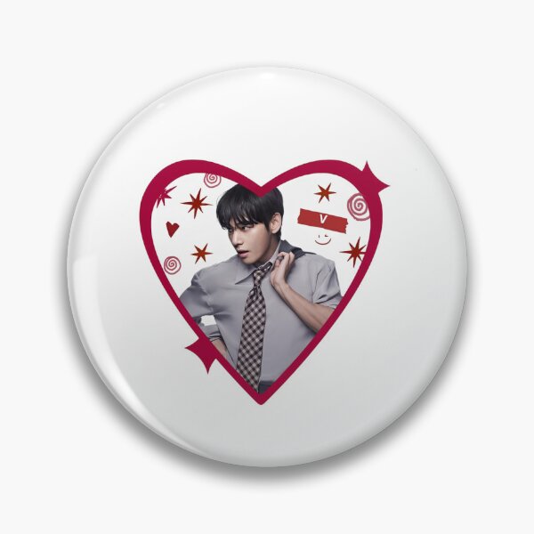 Item preview, BTS V Kim Taehyung Heart Kpop Fan Art designed and sold by Moonpaw-Whimsy.