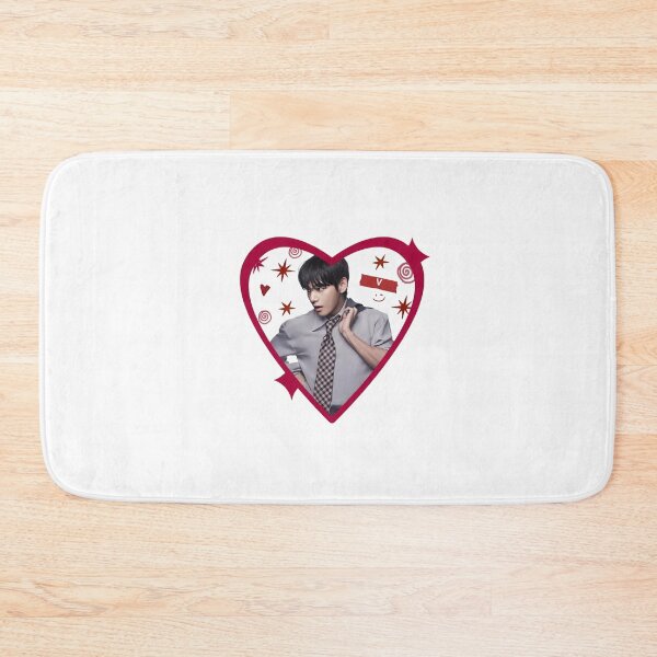 Item preview, BTS V Kim Taehyung Heart Kpop Fan Art designed and sold by Moonpaw-Whimsy.