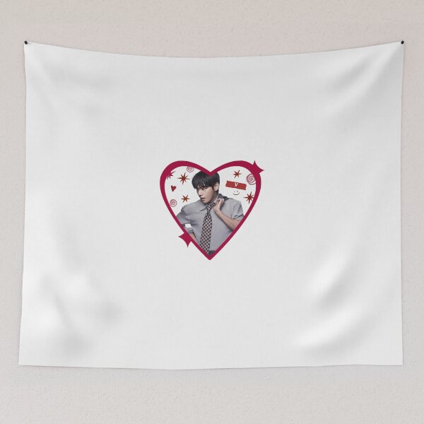Item preview, BTS V Kim Taehyung Heart Kpop Fan Art designed and sold by Moonpaw-Whimsy.