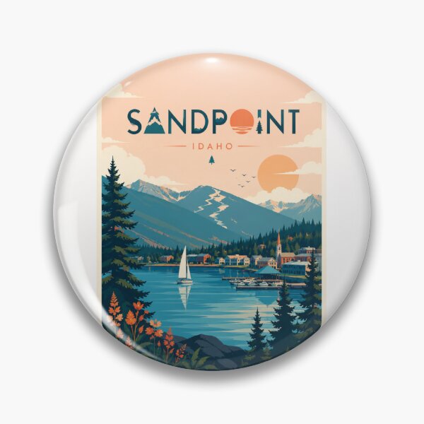 Item preview, Sandpoint Idaho Lake Pend Oreille and Selkirk Mountains Scenic View designed and sold by Places On Earth.