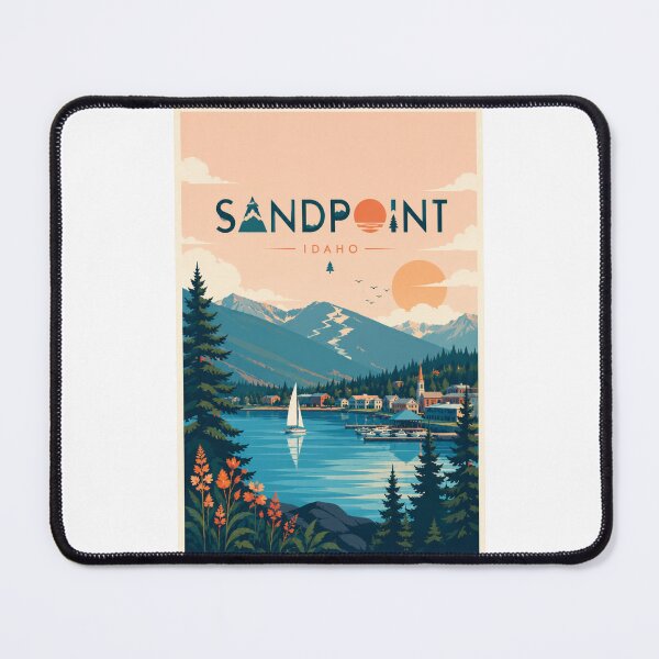 Item preview, Sandpoint Idaho Lake Pend Oreille and Selkirk Mountains Scenic View designed and sold by Places On Earth.