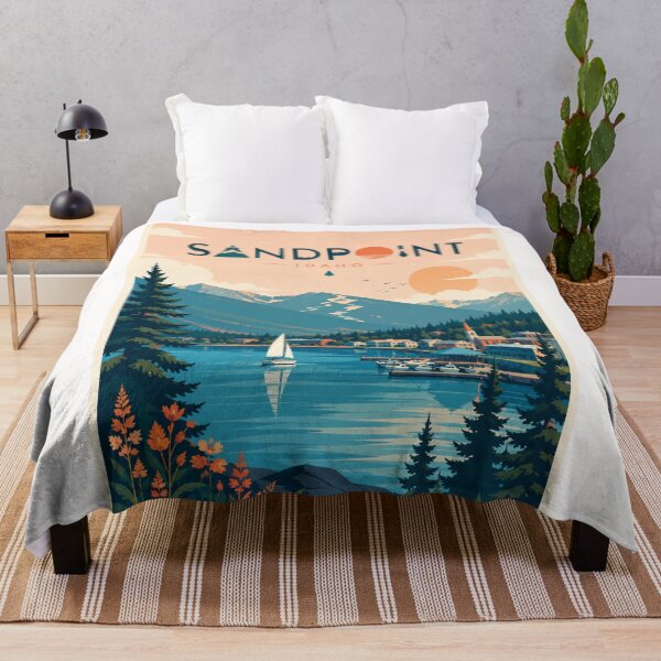 Item preview, Sandpoint Idaho Lake Pend Oreille and Selkirk Mountains Scenic View designed and sold by Places On Earth.