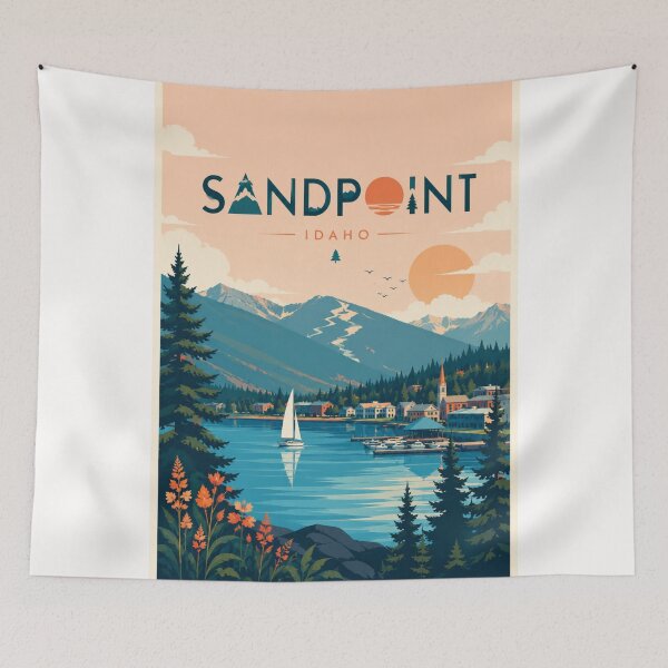 Item preview, Sandpoint Idaho Lake Pend Oreille and Selkirk Mountains Scenic View designed and sold by Places On Earth.