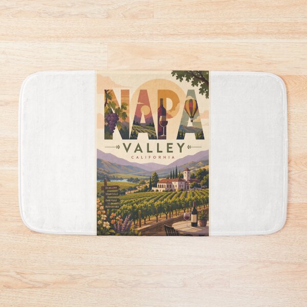 Item preview, Napa Valley California St Helena Yountville and Rutherford Wine Country designed and sold by Places On Earth.