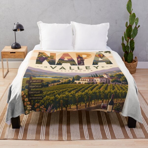 Item preview, Napa Valley California St Helena Yountville and Rutherford Wine Country designed and sold by Places On Earth.