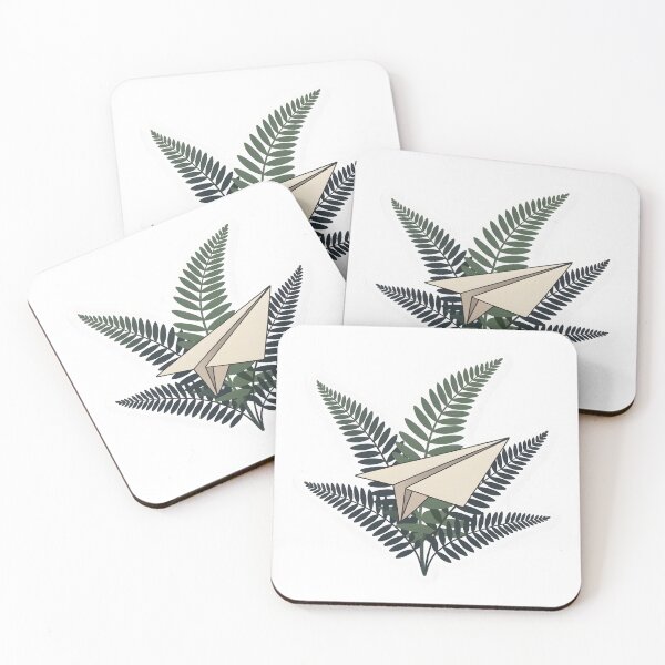 Item preview, Paper Airplane Fern Minimal Nature Illustration designed and sold by Naviora.