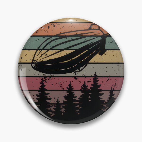Item preview, Vintage Retro Zeppelin Airship Sunset #2000 designed and sold by aztra-art.