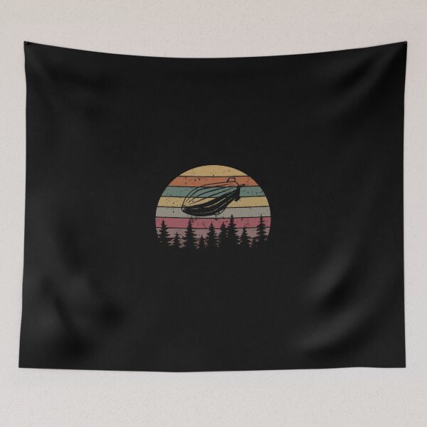 Item preview, Vintage Retro Zeppelin Airship Sunset #2000 designed and sold by aztra-art.