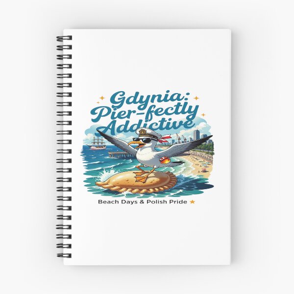 Item preview, Gdynia Pier-fectly Addictive Seagull T-Shirt | Funny Polish Beach Vacation Design | Gdynia Poland Coastal Travel Gift designed and sold by Sushikidsntod.