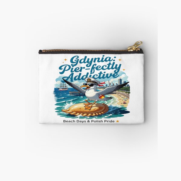 Item preview, Gdynia Pier-fectly Addictive Seagull T-Shirt | Funny Polish Beach Vacation Design | Gdynia Poland Coastal Travel Gift designed and sold by Sushikidsntoddlers.