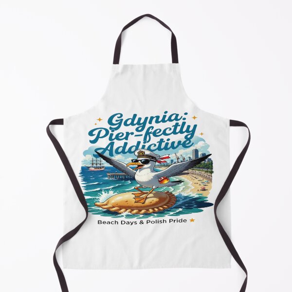 Item preview, Gdynia Pier-fectly Addictive Seagull T-Shirt | Funny Polish Beach Vacation Design | Gdynia Poland Coastal Travel Gift designed and sold by Sushikidsntoddlers.