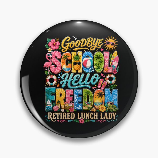 Item preview, Goodbye School Hello Pool Retired Lunch Lady Summer Vacation designed and sold by THREE LITTLE BEANS.