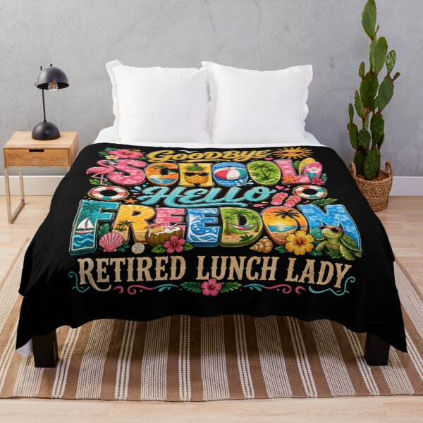 Item preview, Goodbye School Hello Pool Retired Lunch Lady Summer Vacation designed and sold by THREE LITTLE BEANS.
