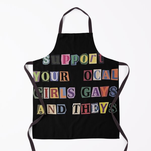 Item preview, Support Your Local Girls Gays and Theys Retro Ransom Note Pride designed and sold by haitrieuic96.