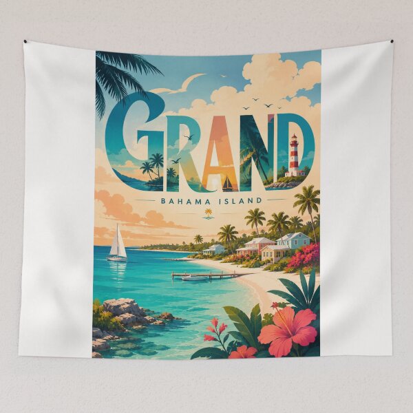Item preview, Grand Bahama Island  Florida with Lucaya Beach designed and sold by Places On Earth.
