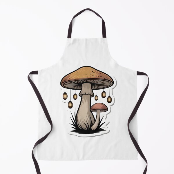 Item preview, Lantern Mushroom Minimal Cottagecore Design designed and sold by Naviora.