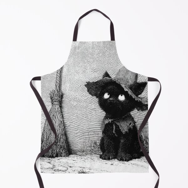 Item preview, Vintage Black Cat Witch and Broomstick designed and sold by colorful-white.