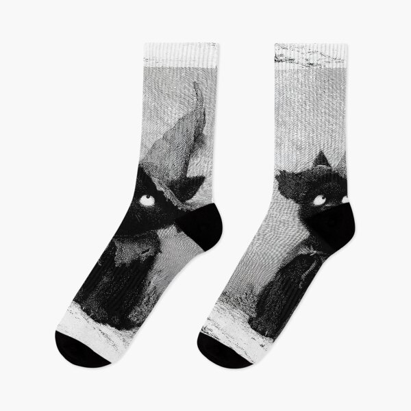 Item preview, Vintage Black Cat Witch and Broomstick designed and sold by colorful-white.