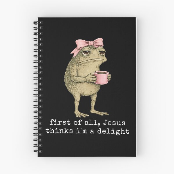 Item preview, First Of All Jesus Thinks Im A Delight Funny Toad Art designed and sold by ShavonRistorin.