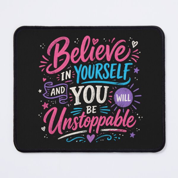 Item preview, Believe in Yourself Motivational Typography Poster designed and sold by CrazyRedBubble1.