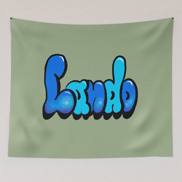 Item preview, Lando name in Blue graffiti typography The top 10 best Personalized Custom Name designed and sold by Artonmytee.