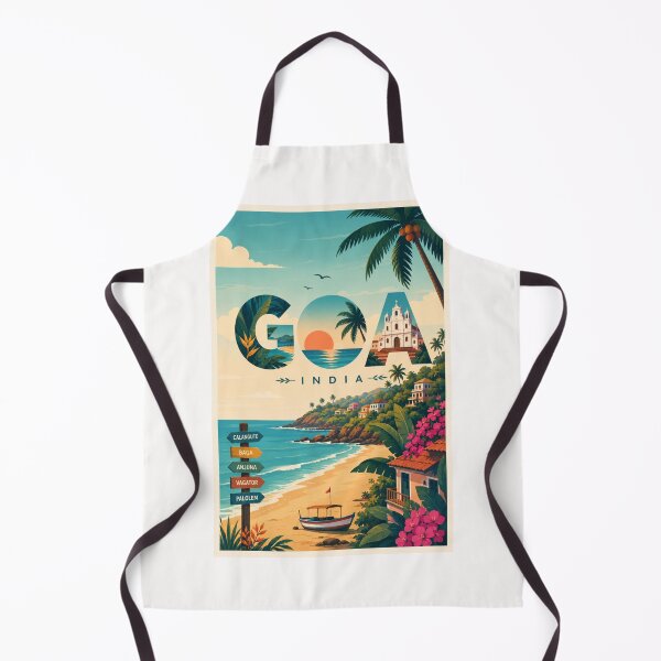 Item preview, Goa India Calangute Baga Anjuna Vagator and Palolem Coastline designed and sold by Places On Earth.