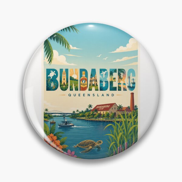 Item preview, Bundaberg Queensland Mon Repos and Coral Coast Australia designed and sold by Places On Earth.