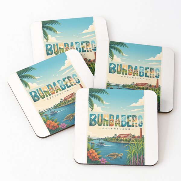 Item preview, Bundaberg Queensland Mon Repos and Coral Coast Australia designed and sold by Places On Earth.