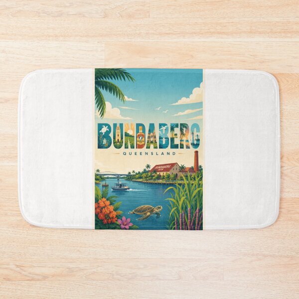 Item preview, Bundaberg Queensland Mon Repos and Coral Coast Australia designed and sold by Places On Earth.