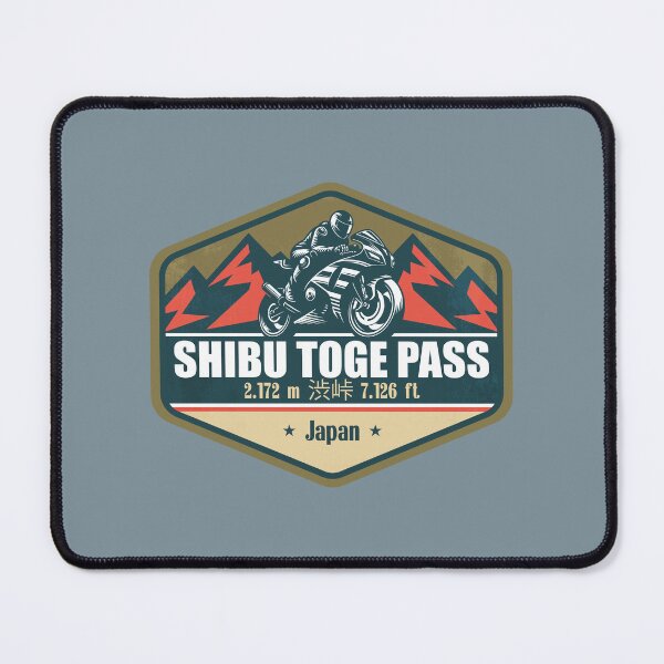 Item preview, Shibu Toge Pass Japan Alps Biker Badge designed and sold by CynthiaGraphics.