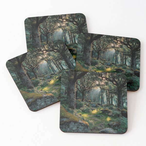 Item preview, Enchanted Forest Print | Mossy Woodland Path Nature Wall Art designed and sold by JPrintsInc.