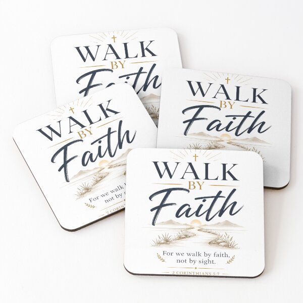 Item preview, Walk By Faith | Christian Bible Verse Design designed and sold by Jesusloverbrand.
