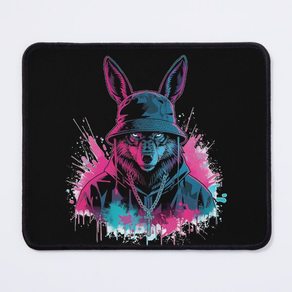 Item preview, Mystic Wolf Streetwear Character – Urban Graffiti Pop Art Design designed and sold by PLUSHIWORLDtm.