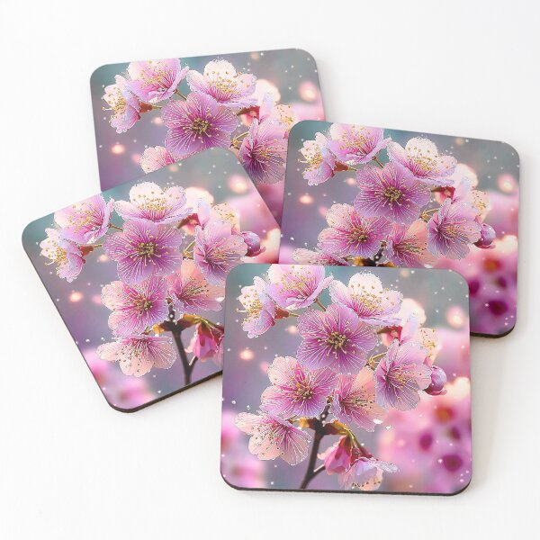 Item preview, Cherry Blossom Print | Pink Floral Spring Nature Illustration designed and sold by JPrintsInc.