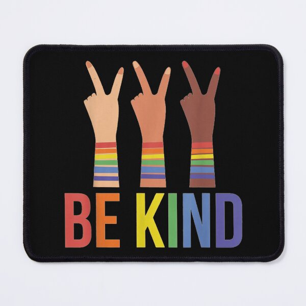 Item preview, Be Kind Rainbow Pride Peace Sign Hands LGBTQ Community Support Design designed and sold by TrevorCantela.