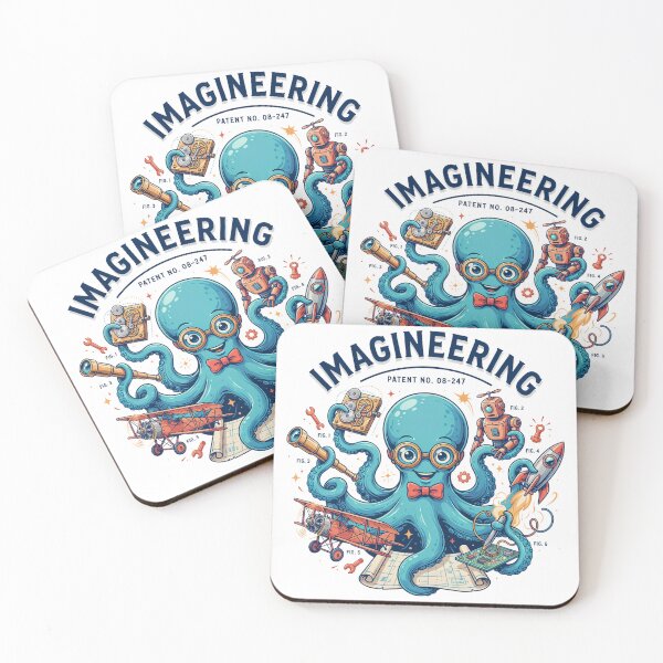 Item preview, Imagineering Octopus – Creative Inventor Engineer STEM Design designed and sold by ArcticFoxStudio.